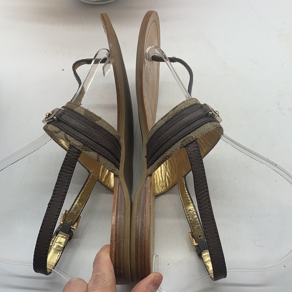 Coach Sammy Brown Logo Thong Sandal Sz 8M. FFT0535B - Picture 8 of 10
